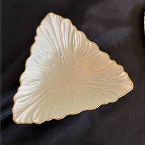 Lenox Cream and Gold Decorative Dish
